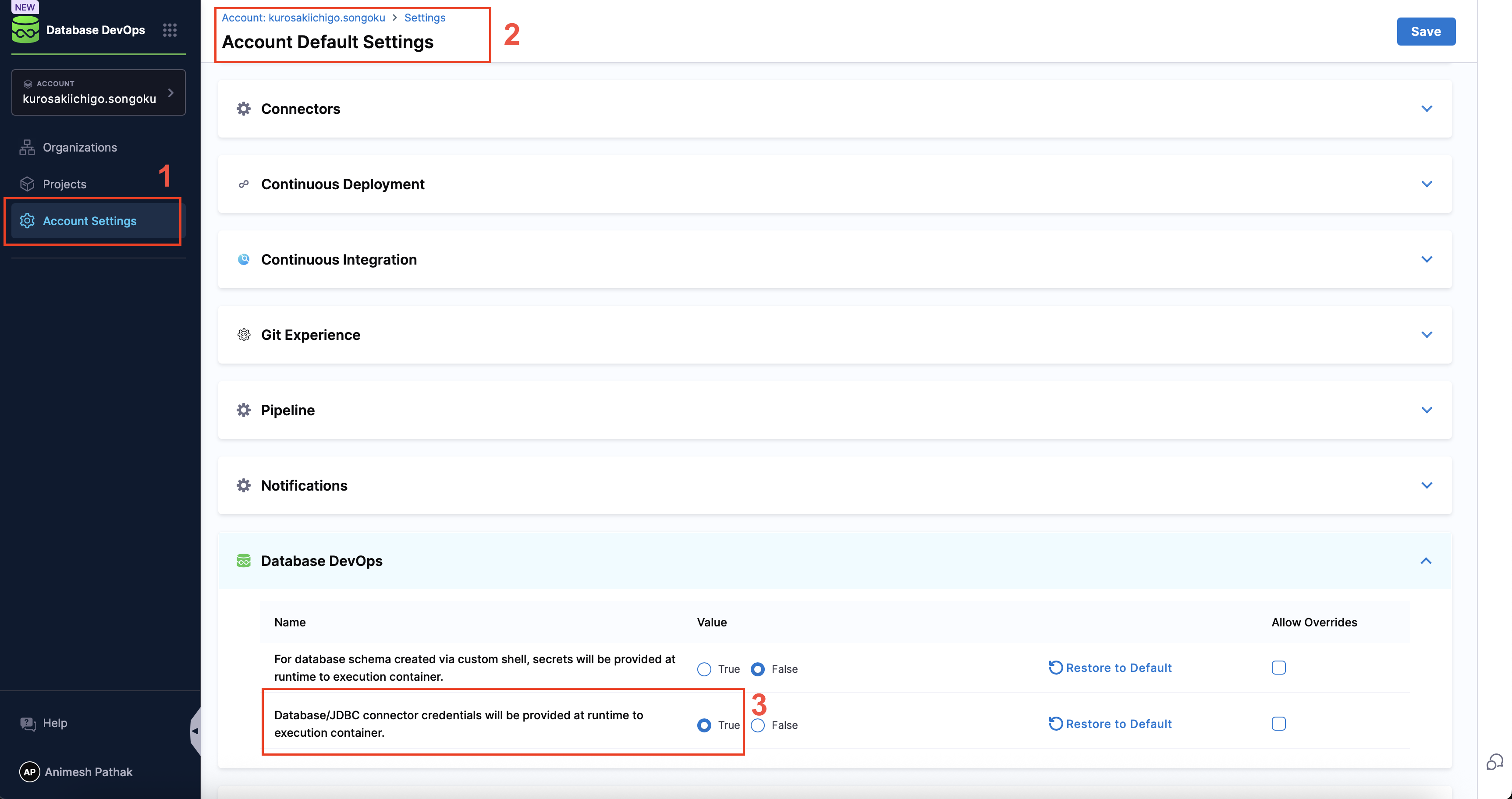 Enabling Secrets on DB Module